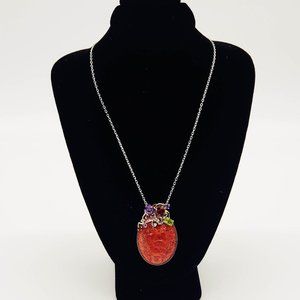 Semi-precious gemstone necklace